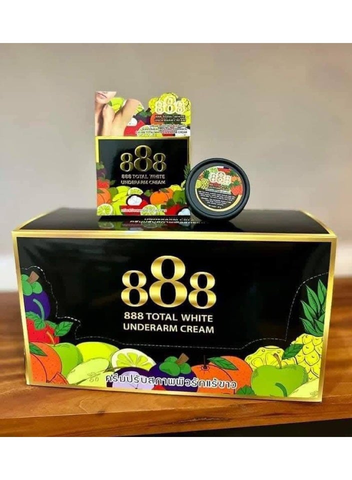 888 توتال وايت كريم تفتيح الإبط (أسود وذهبي) 35 غرام - Image 4